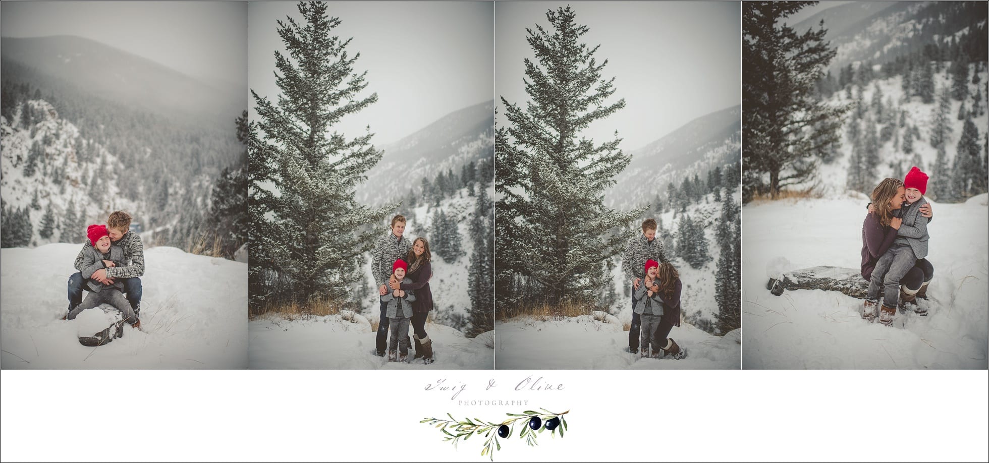 fun family, snow, rustic mountain session, Denver Colorado/Madison,WI 