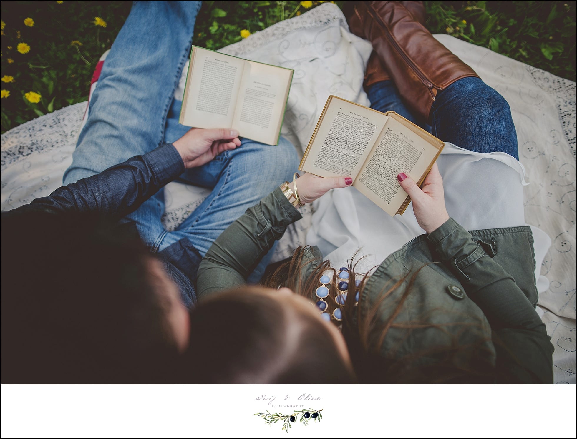 books, love, engagement sessions, Twig and Olive photography