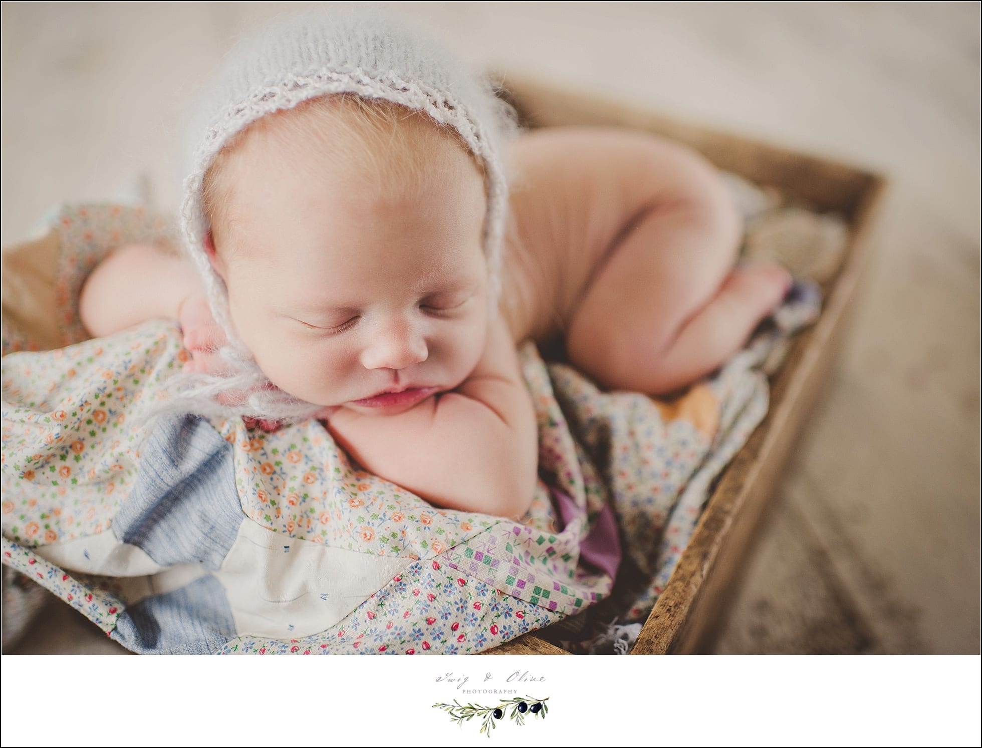 bonnets, blankets, baskets, booties, wraps, wrinkles, little feet, little hands, cherish, babies, Twig and Olive newborn photography