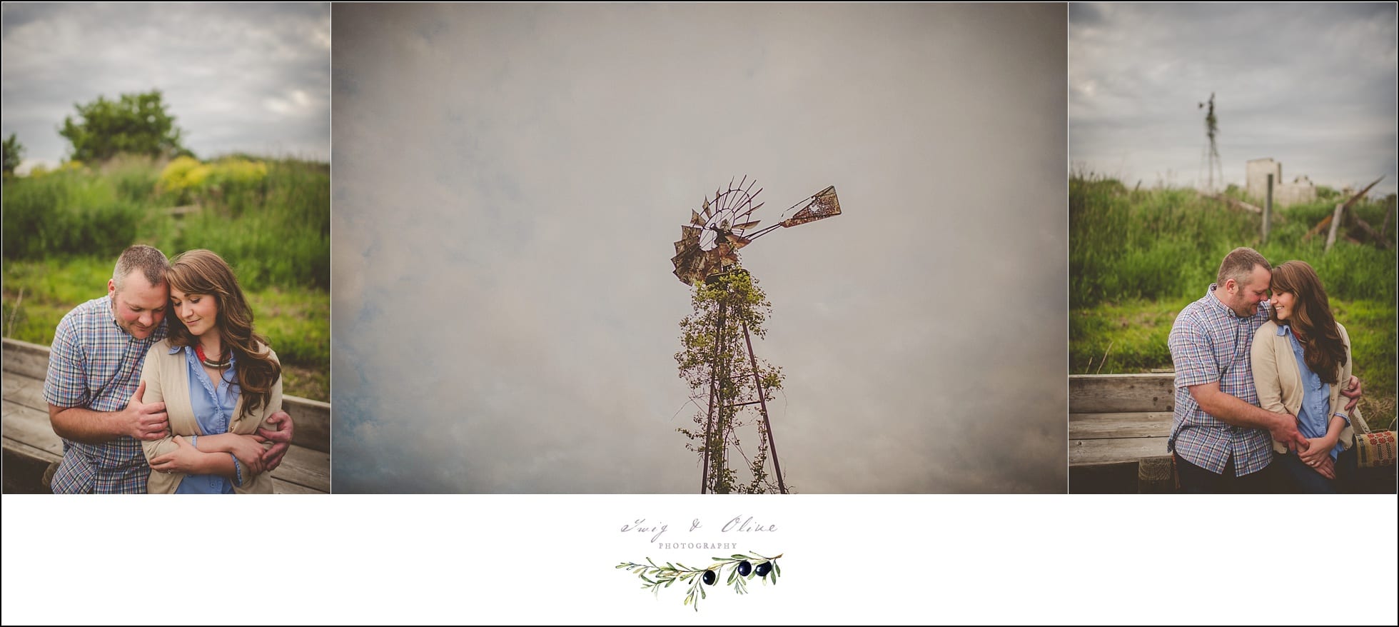 windmills, vines, ivy, cloudy skyline, country backdrop, Darlington area engagements, TOP