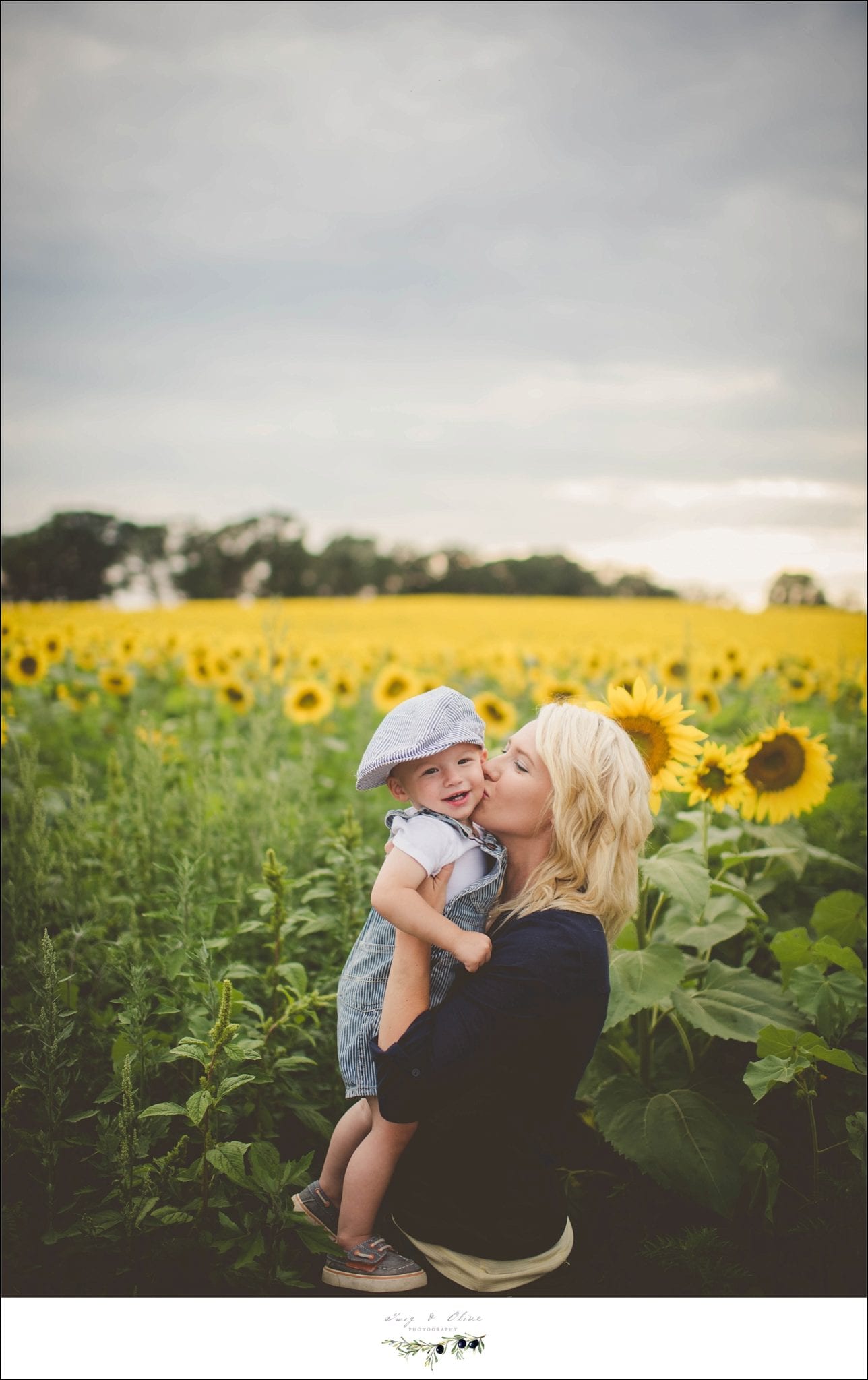 moms and sons, sunflowers