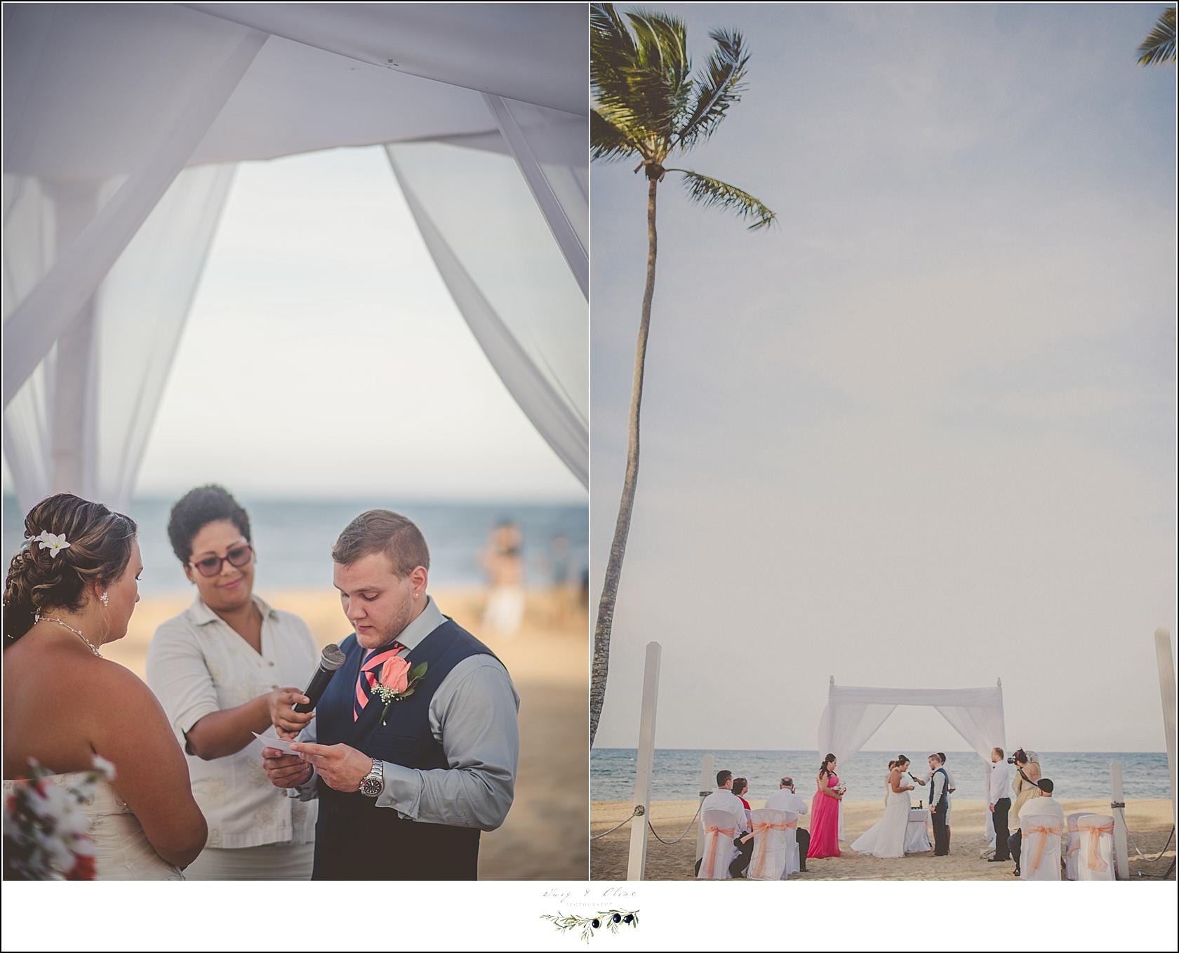ocean side wedding