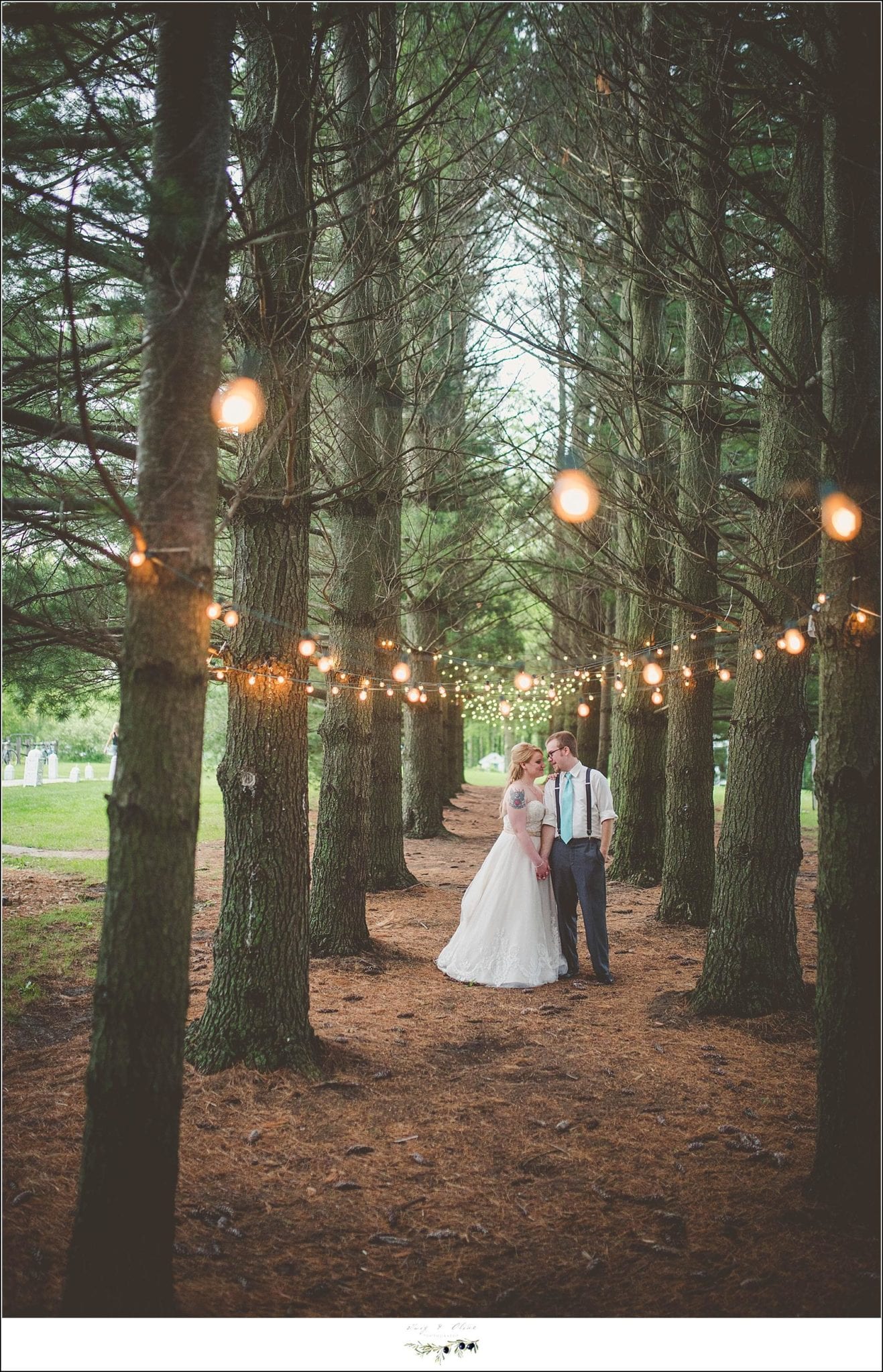 pine trees wedding