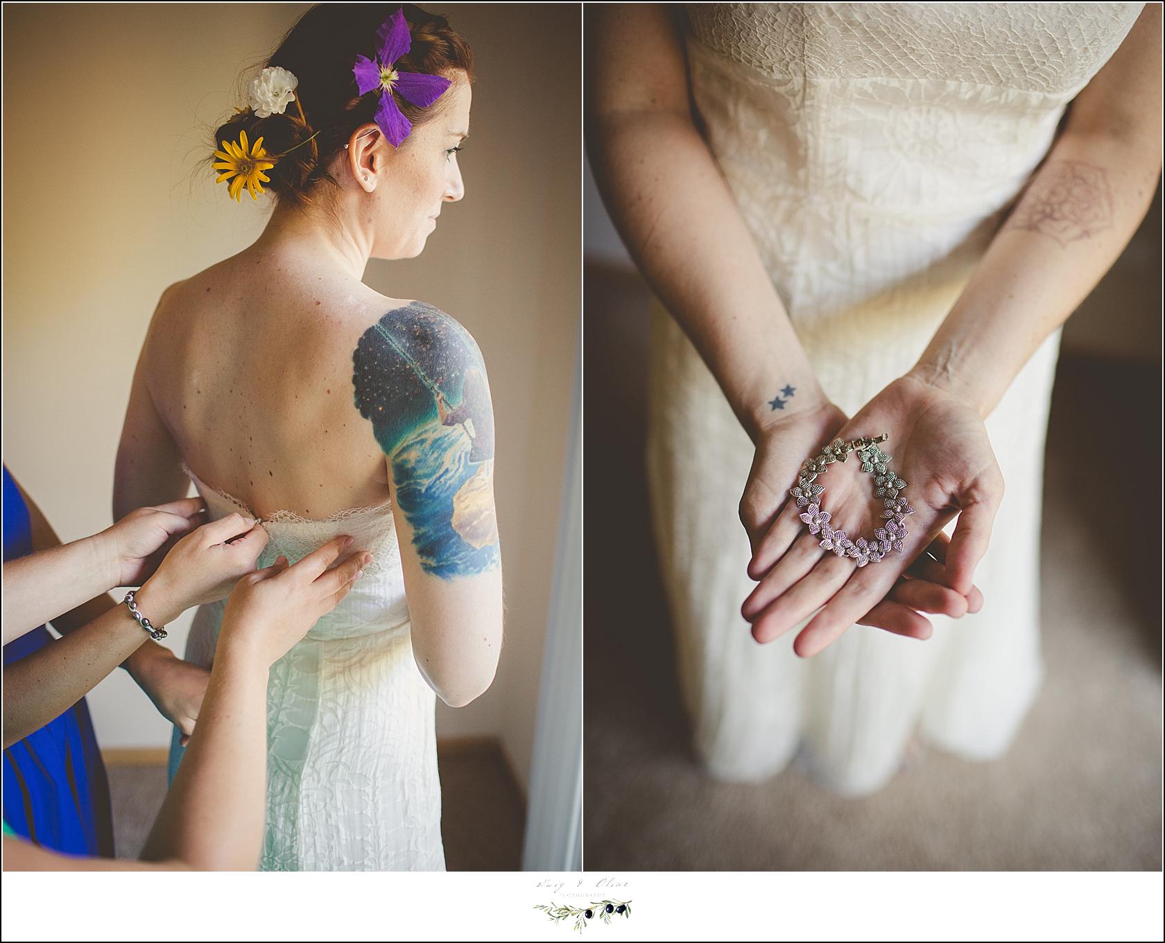 tattooed bride