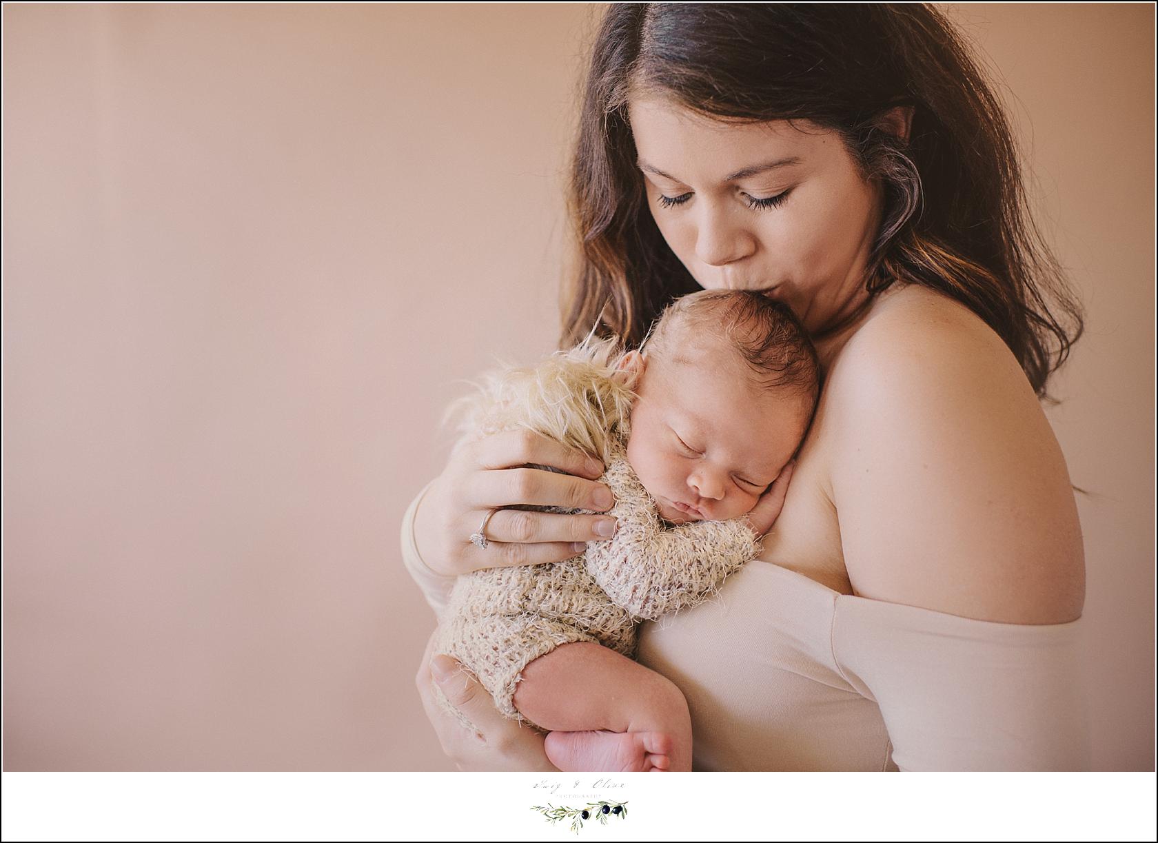 Mother Son Newborn Photopraphy